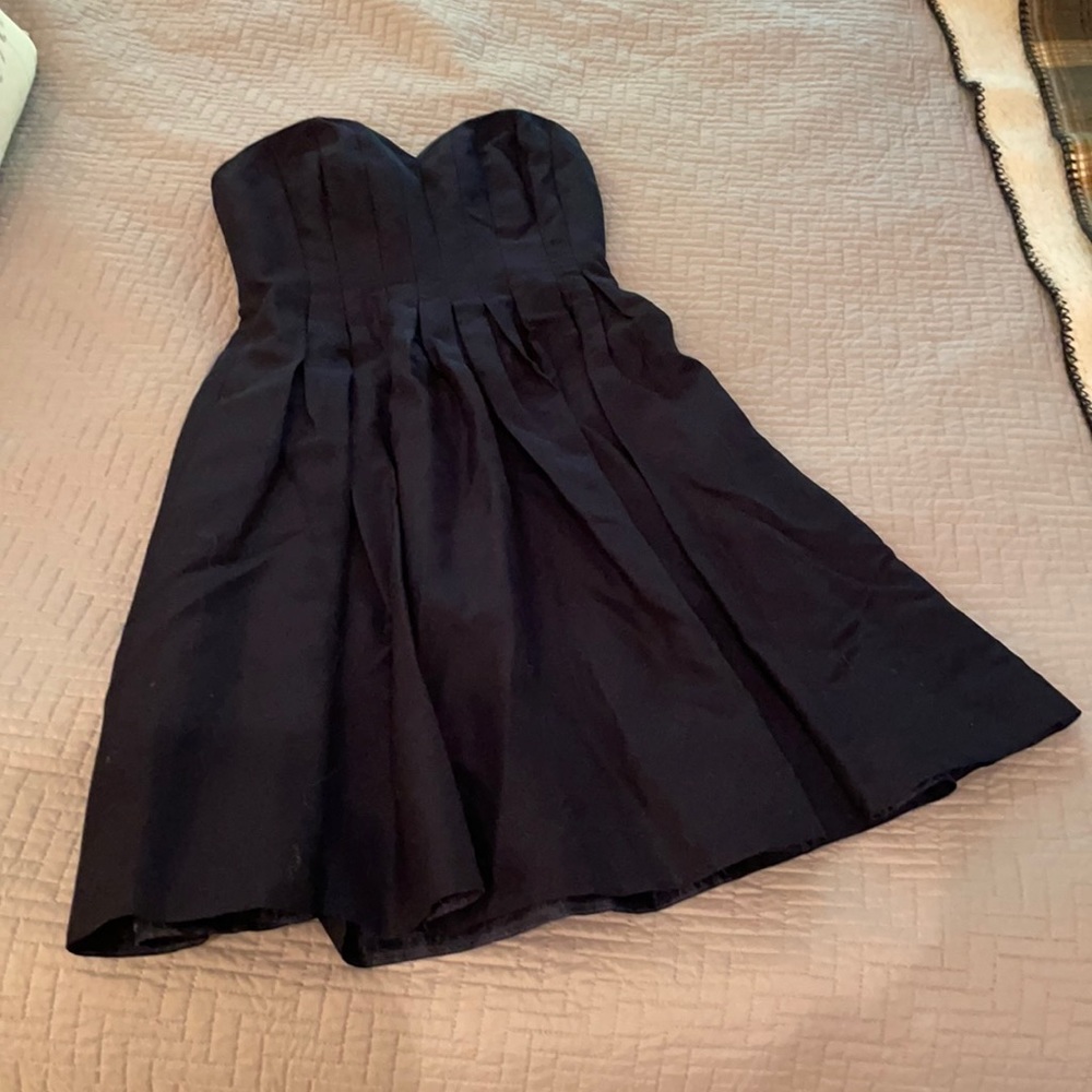 J Crew strapless dress, Navy Blue, size 0